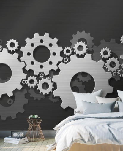 Carta da parati Turning Metal Gears