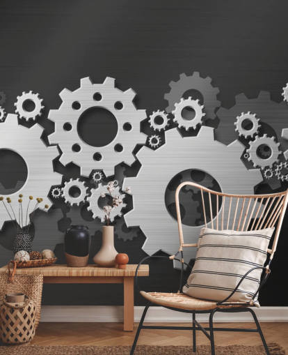 Turning Metal Gears behang