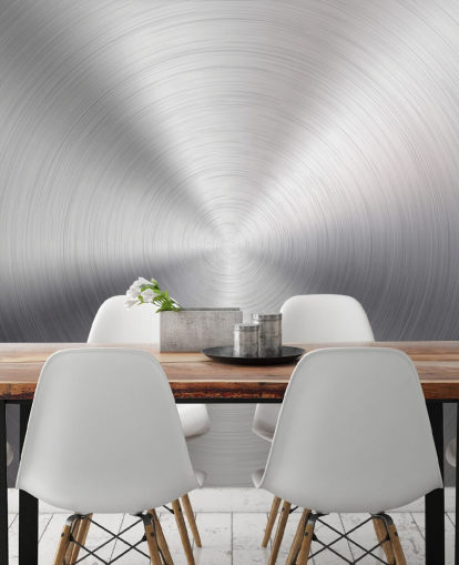 Papel pintado Remolino efecto plata Papel pintado Remolino efecto plata