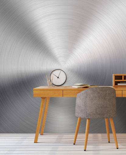 Papel pintado Remolino efecto plata Papel pintado Remolino efecto plata