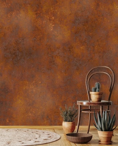oranje koper aanpasbaar metaalbehang genaamd Rust Effect voor keukens oranje koper aanpasbaar metaalbehang genaamd Rust Effect voor keukens