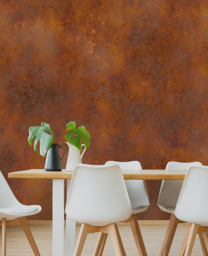 orange koppar anpassningsbar metall tapet kallad Rust Effect för kök 