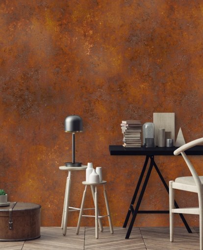 carta da parati in metallo personalizzabile in rame arancione chiamata Rust Effect per cucine carta da parati in metallo personalizzabile in rame arancione chiamata Rust Effect per cucine