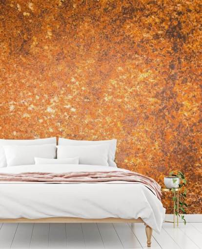 copper surface texture wallpaper mural called Rust Surface for living rooms and kitchens