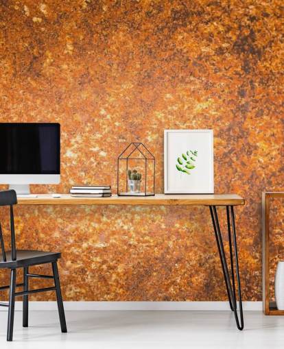 papier peint mural à texture de surface en cuivre appelé Rust Surface pour les salons et les cuisines