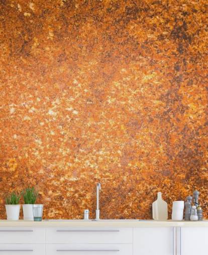 papier peint mural à texture de surface en cuivre appelé Rust Surface pour les salons et les cuisines