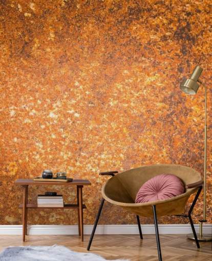 mural de papel pintado con textura superficial de cobre llamado Rust Surface para salas de estar y cocinas mural de papel pintado con textura superficial de cobre llamado Rust Surface para salas de estar y cocinas