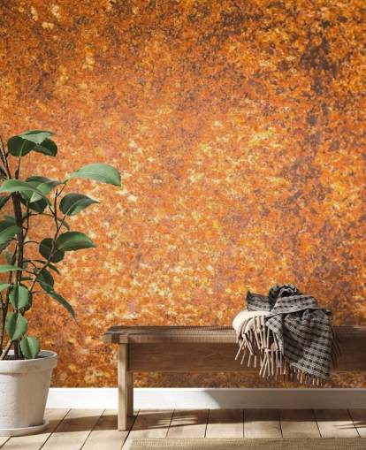 mural de papel pintado con textura superficial de cobre llamado Rust Surface para salas de estar y cocinas mural de papel pintado con textura superficial de cobre llamado Rust Surface para salas de estar y cocinas