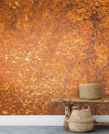 copper surface texture wallpaper mural called Rust Surface for living rooms and kitchens
