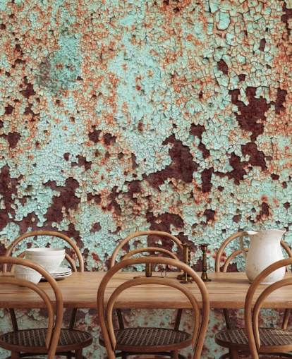 Corroded Copper Metal Wallpaper