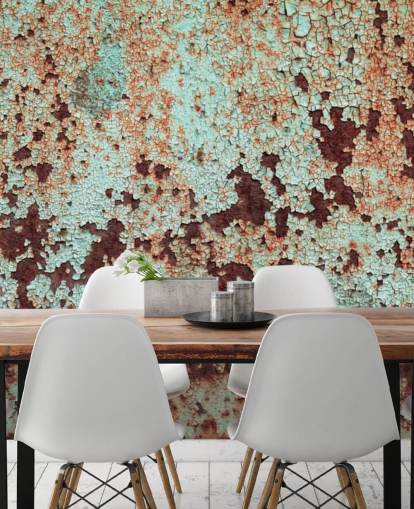 Corroded Copper Metal Wallpaper