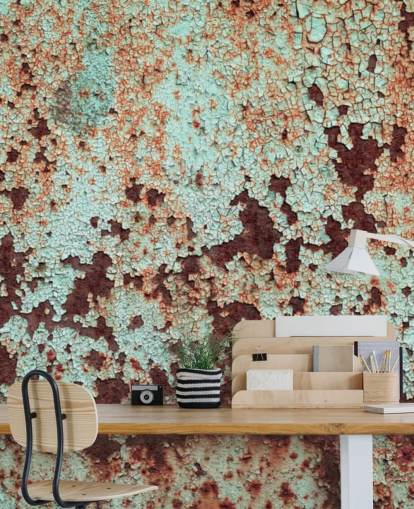 Corroded Copper Metal Wallpaper
