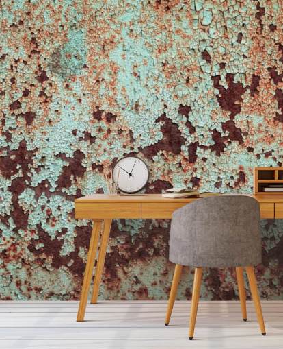 Corroded Copper Metal Wallpaper