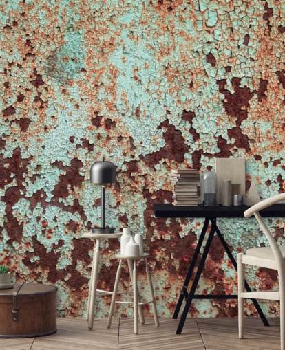 Corroded Copper Metal Wallpaper