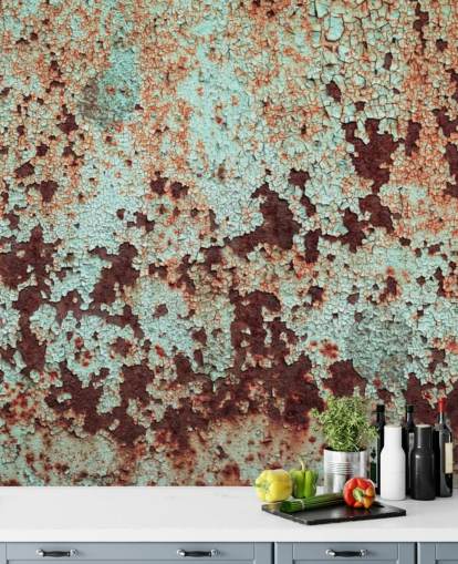 Corroded Copper Metal Wallpaper