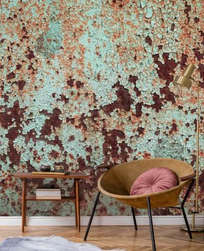 Corroded Copper Metal Wallpaper