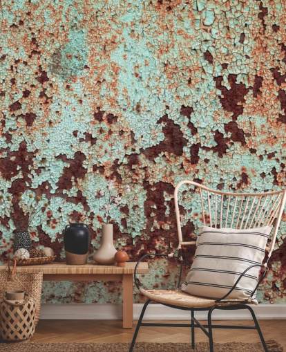 Corroded Copper Metal Wallpaper