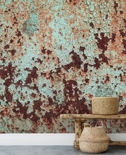Corroded Copper Metal Wallpaper