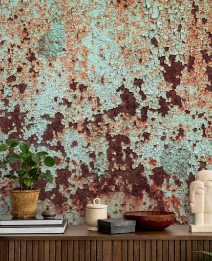 Corroded Copper Metal Wallpaper