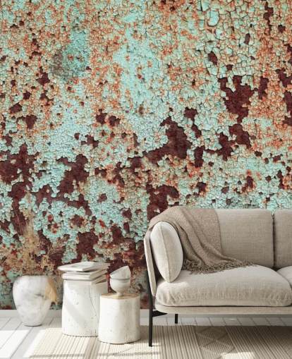 Corroded Copper Metal Wallpaper
