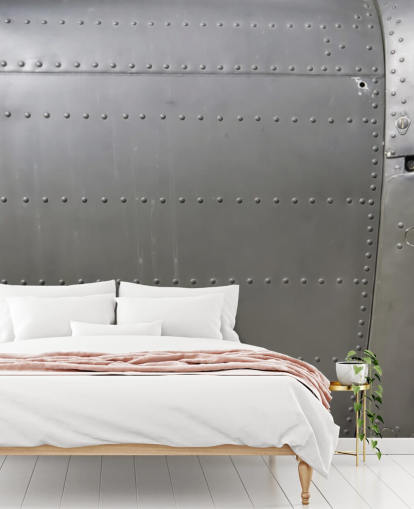 Studded Metal Side of Vehicle Wall Mural