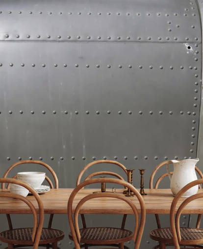 Studded Metal Side of Vehicle Wall Mural