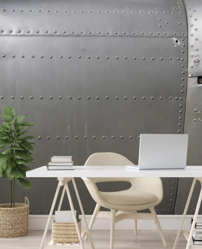 Studded Metal Side of Vehicle Wall Mural