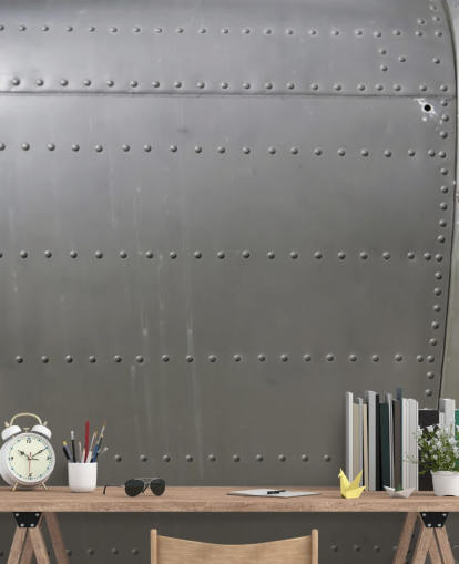 Studded Metal Side of Vehicle Wall Mural