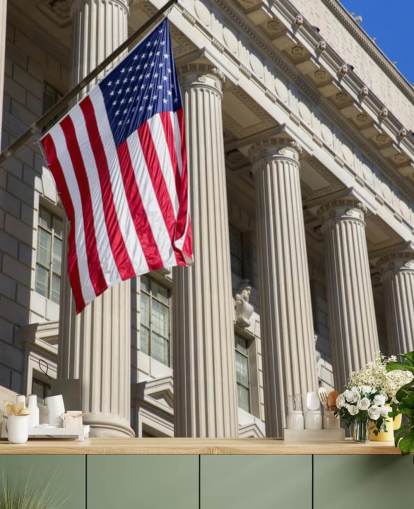 Department of Commerce in Washington D,C Wall Mural Wallpaper