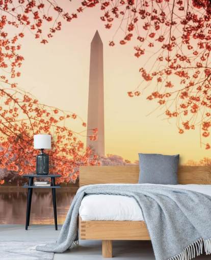 Le Washington Monument et la fresque des cerisiers Le Washington Monument et la fresque des cerisiers