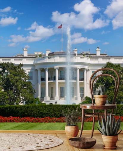 the white house with fountain outside wallpaper the white house with fountain outside wallpaper