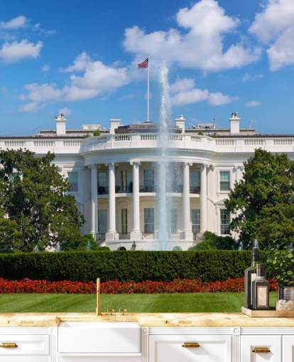 la casa blanca con fuente fuera de papel tapiz la casa blanca con fuente fuera de papel tapiz