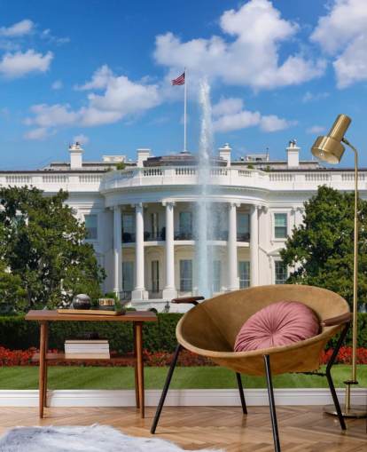 la casa blanca con fuente fuera de papel tapiz la casa blanca con fuente fuera de papel tapiz