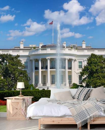 la casa blanca con fuente fuera de papel tapiz la casa blanca con fuente fuera de papel tapiz