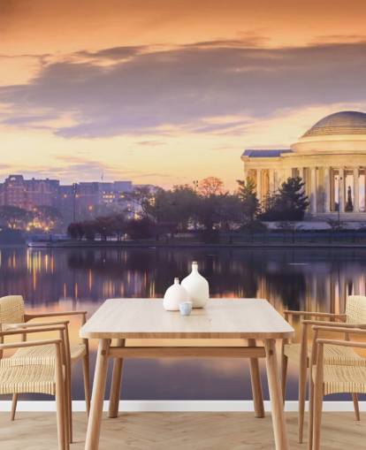 sunset over memorial wallpaper