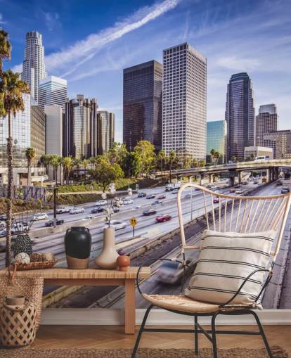 Downtown LA Freeway Los Angeles Wallpaper