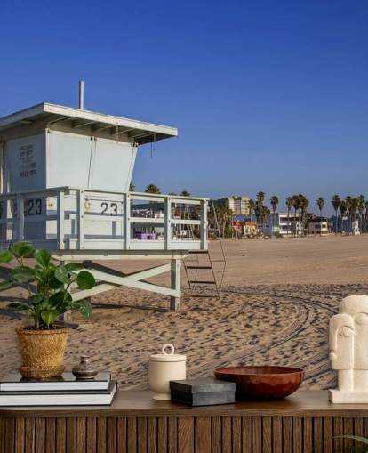 Strand Hvit Badevakt Hut Veggmaleri Strand Hvit Badevakt Hut Veggmaleri