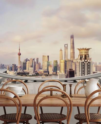 Stadsbild Cityscape Wallpaper 