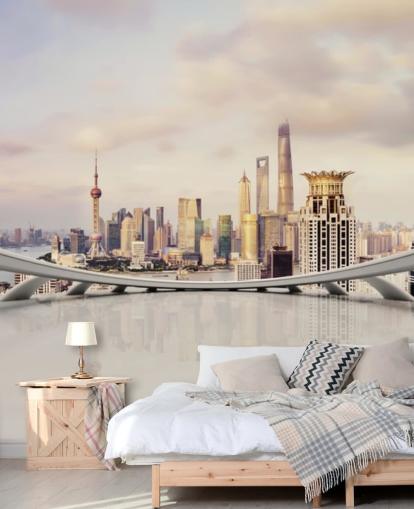 Stadsbild Cityscape Wallpaper 