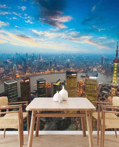 Shanghái al atardecer Shanghai at Dusk Wallpaper Shanghái al atardecer Shanghai at Dusk Wallpaper