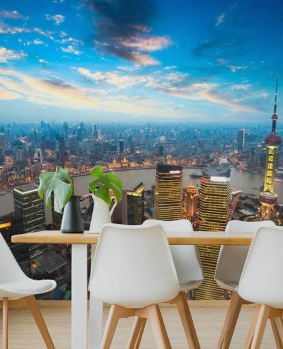 Shanghai at Dusk Shanghai at Dusk Wallpaper 