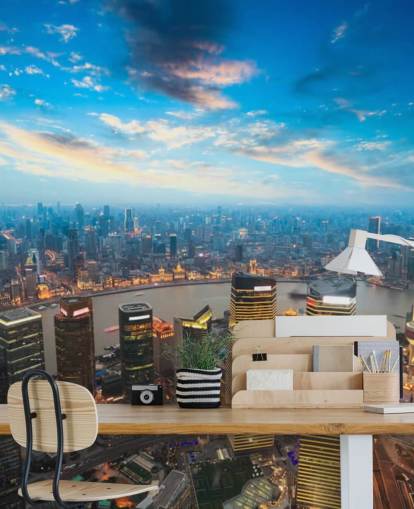 Shanghai at Dusk Shanghai at Dusk Wallpaper 