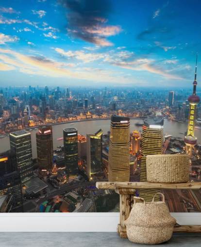 Shanghai at Dusk Shanghai at Dusk Wallpaper 