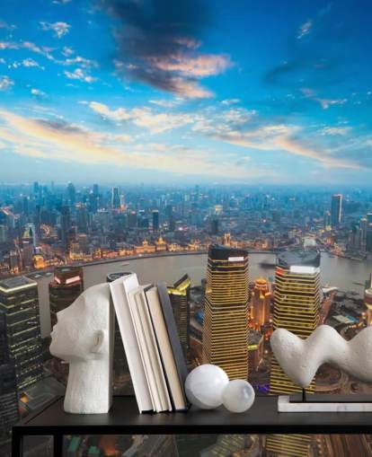 Shanghai at Dusk Shanghai at Dusk Wallpaper 