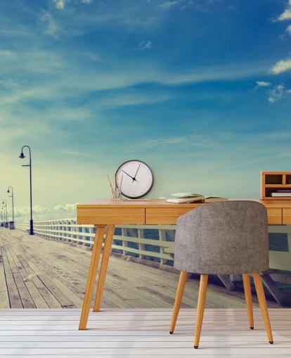 Papier peint Long Pier Beach Papier peint Long Pier Beach