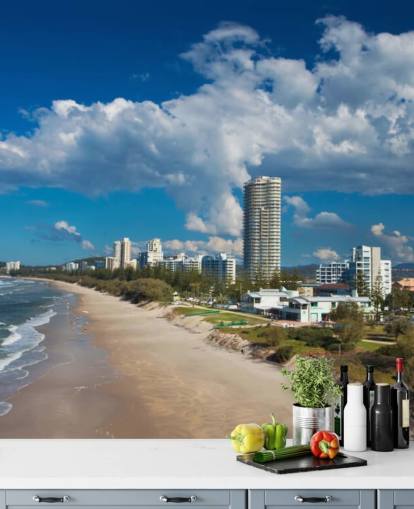 Plage de Burleigh Heads, Gold Coast, fond d'écran Australie