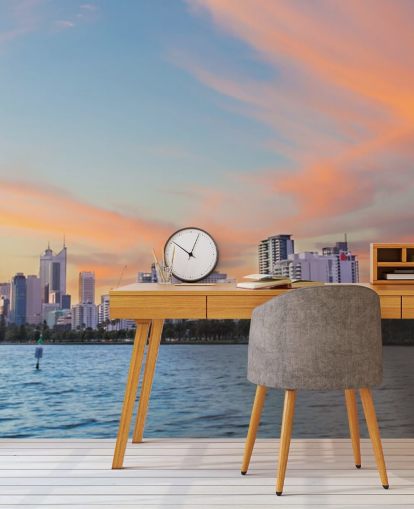 Horizonte de Perth al atardecer