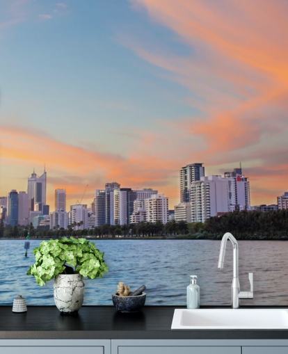 Horizonte de Perth al atardecer