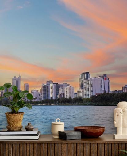 Horizonte de Perth al atardecer