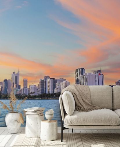 Perth Skyline ved solnedgang Perth Skyline ved solnedgang